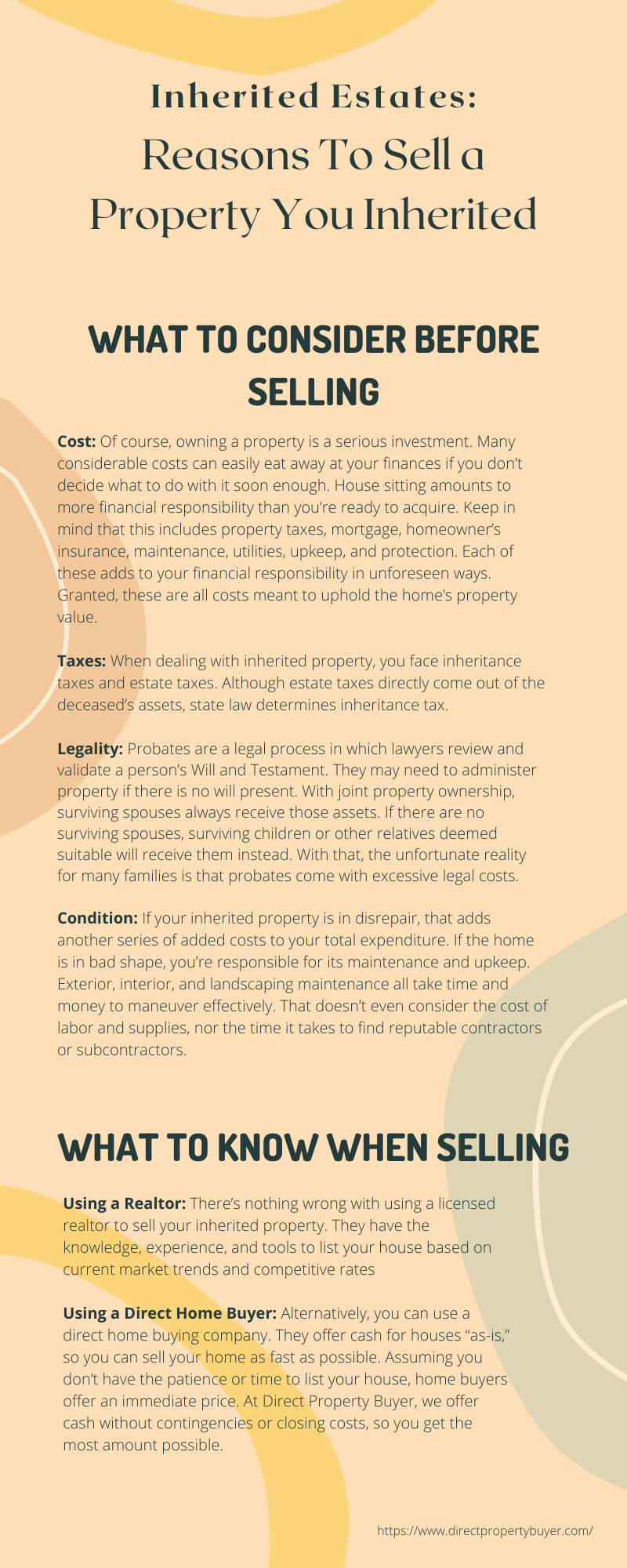 Inherited Estates: Reasons To Sell a Property You Inherited